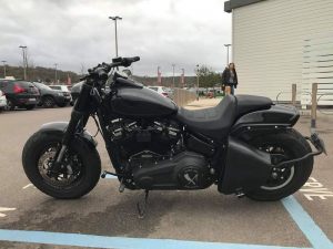 Sacoches Myleatherbikes Softail Fat bob (5)